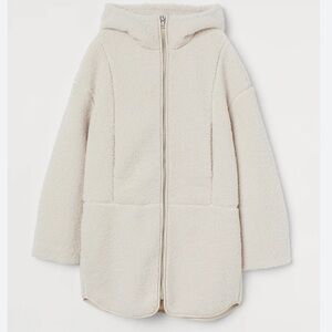 H&M Hooded Sherpa Jacket